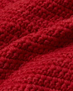 Mini bolso rojo crochet tejido a mano