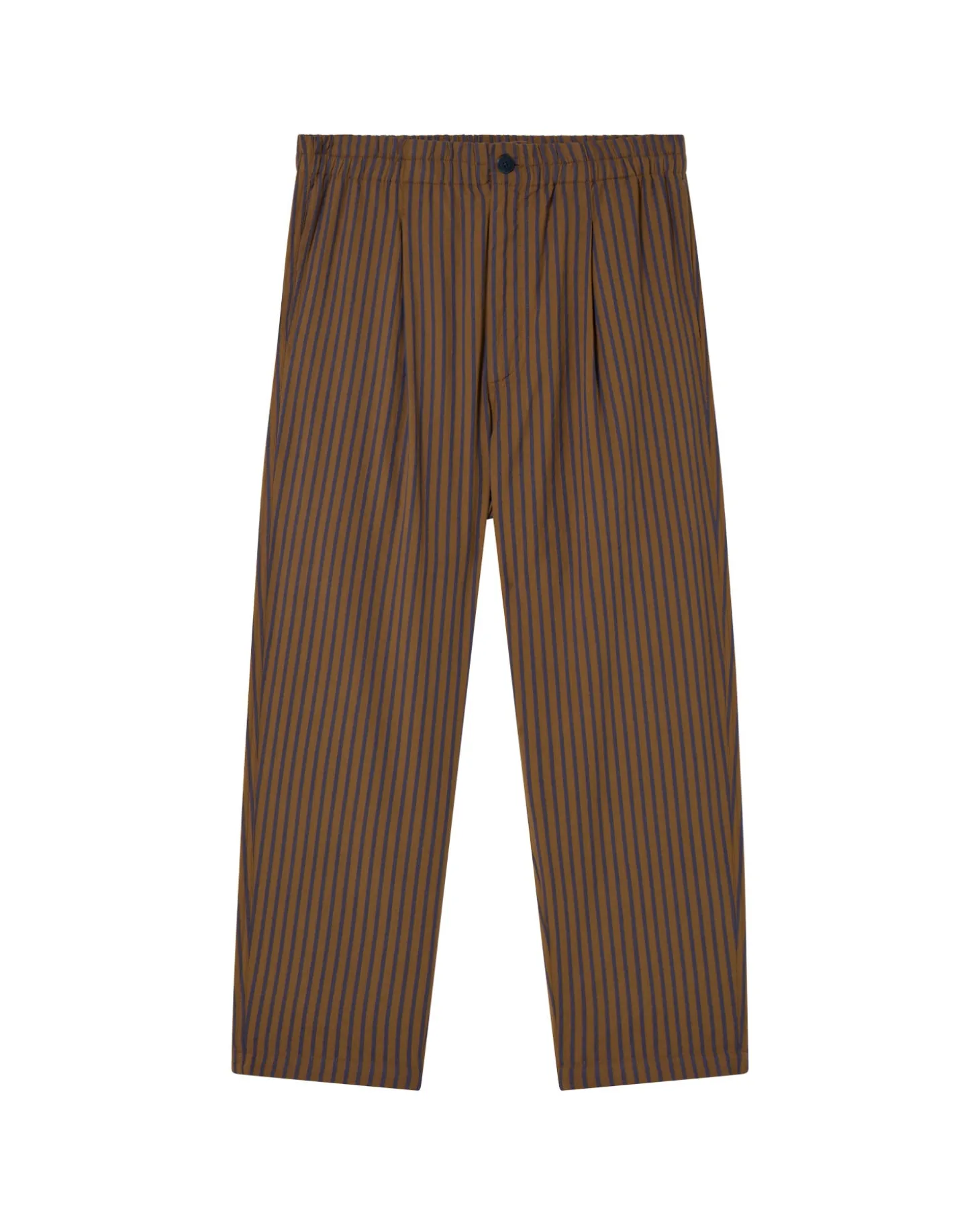 Pantalón loose marrón rayas Luc