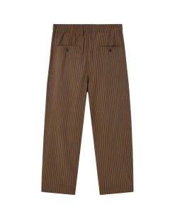 Pantalón loose marrón rayas Luc
