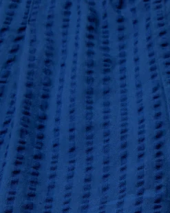 Pantalón loose seersucker azul Luc