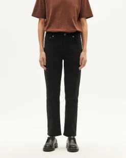 Pantalón recto negro Nele