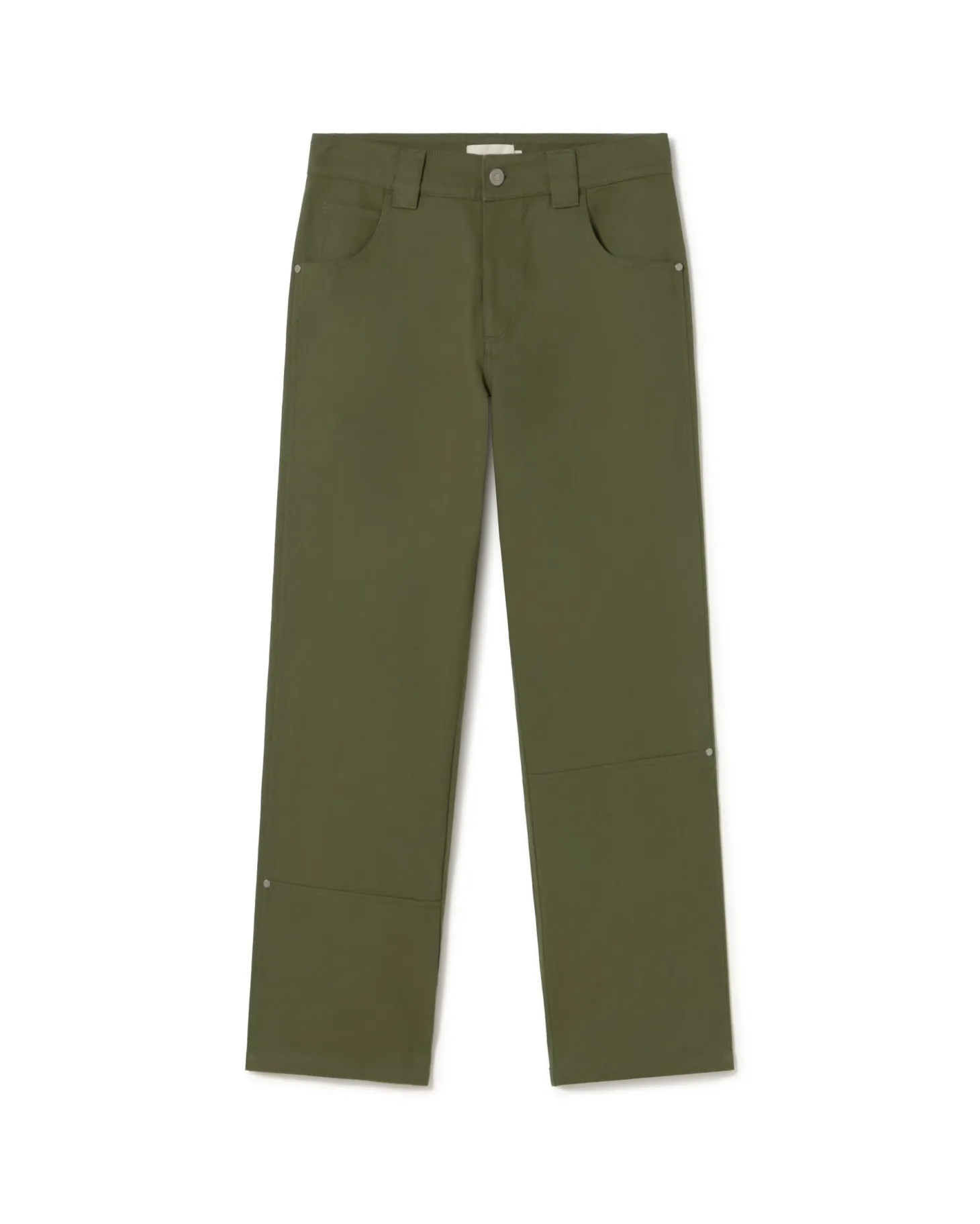 Pantalón recto verde Perle