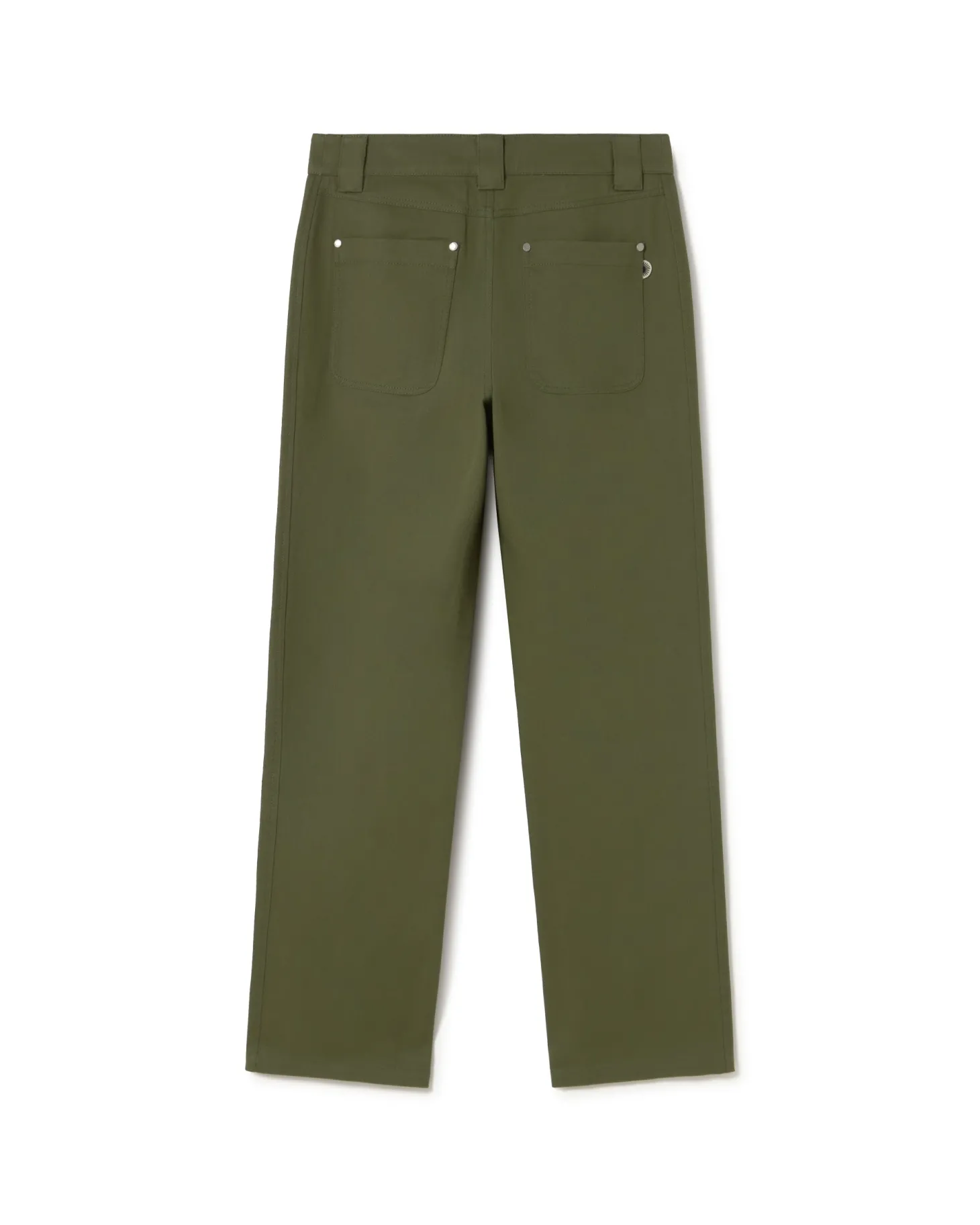 Pantalón recto verde Perle