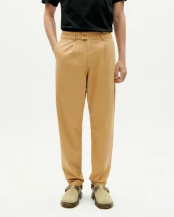 Pantalón relaxed pinza beige Wotan