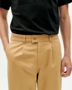 Pantalón relaxed pinza beige Wotan