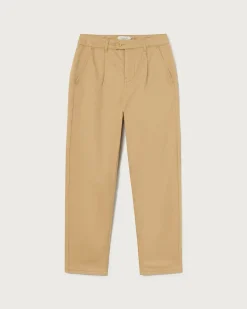 Pantalón relaxed pinza beige Wotan