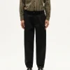 Pantalón relaxed pinza negro Wotan