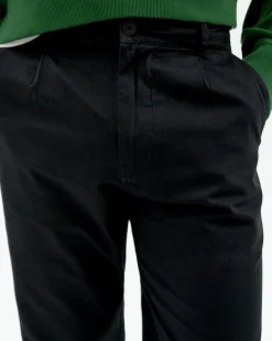 Pantalón relaxed pinza negro Moero