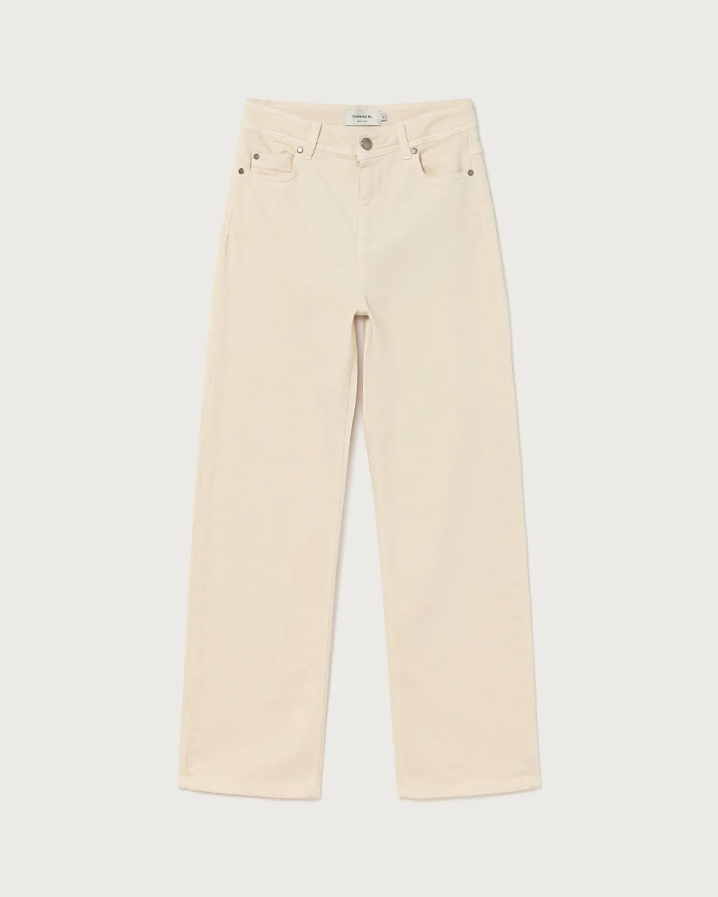 Pantalón tiro alto crudo Theresa