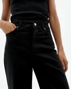 Pantalón tiro alto negro Theresa