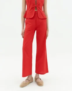 Pantalón tiro alto rojo Karina