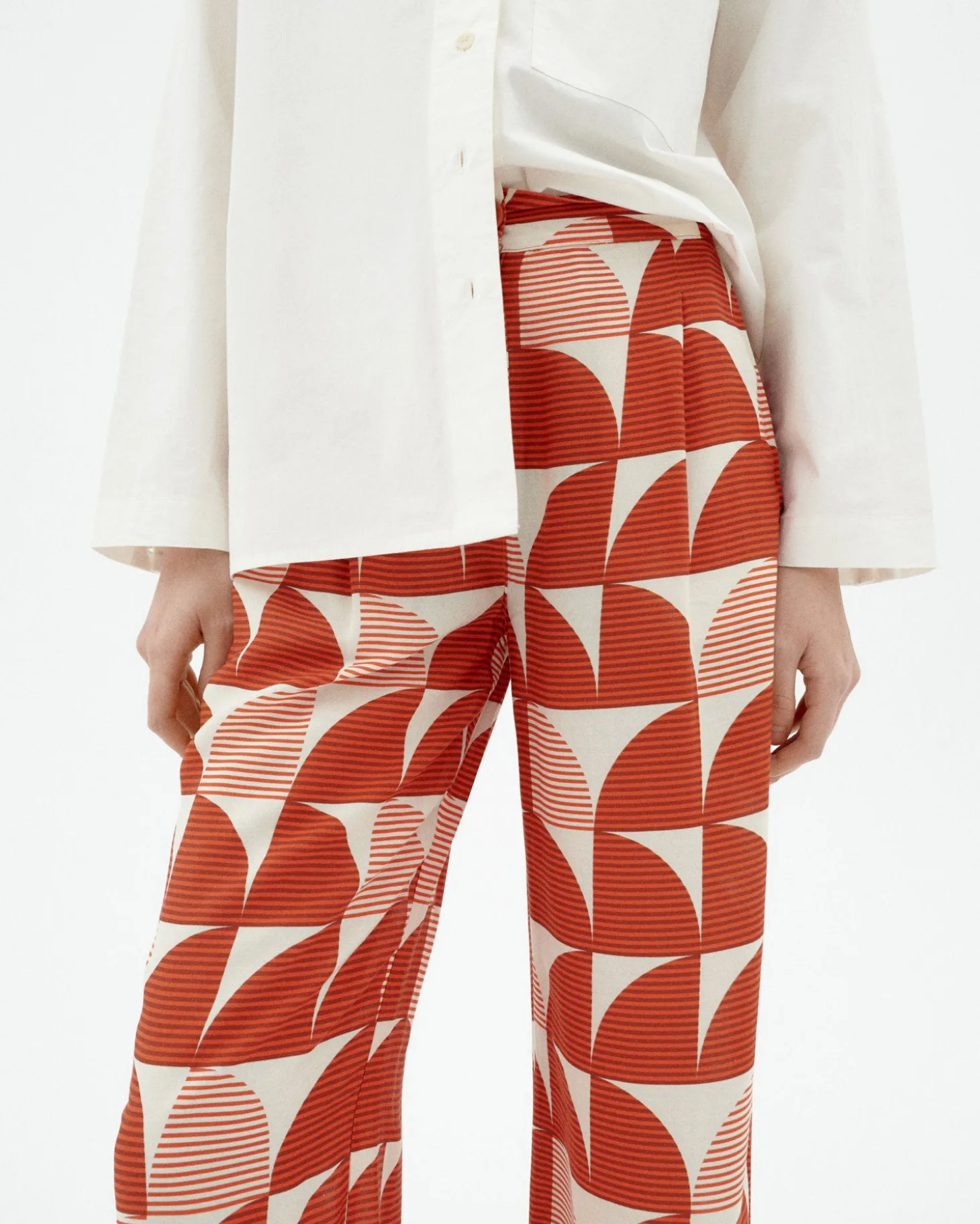 Pantalón wide leg estampado Ecovero shurberry Manolita