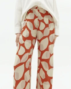 Pantalón wide leg estampado Ecovero leaf Manolita