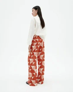 Pantalón wide leg estampado Ecovero shurberry Manolita