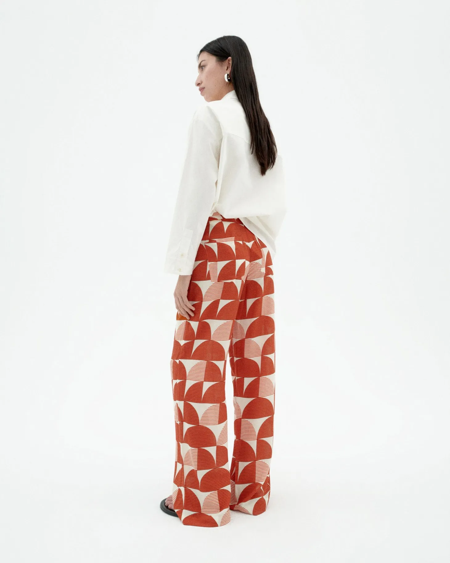 Pantalón wide leg estampado Ecovero shurberry Manolita