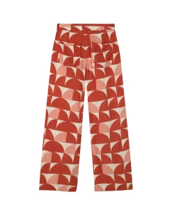 Pantalón wide leg estampado Ecovero shurberry Manolita
