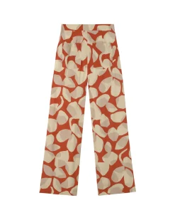 Pantalón wide leg estampado Ecovero leaf Manolita