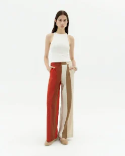 Pantalón wide leg rayas sandfire Manolita