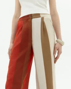Pantalón wide leg rayas sandfire Manolita