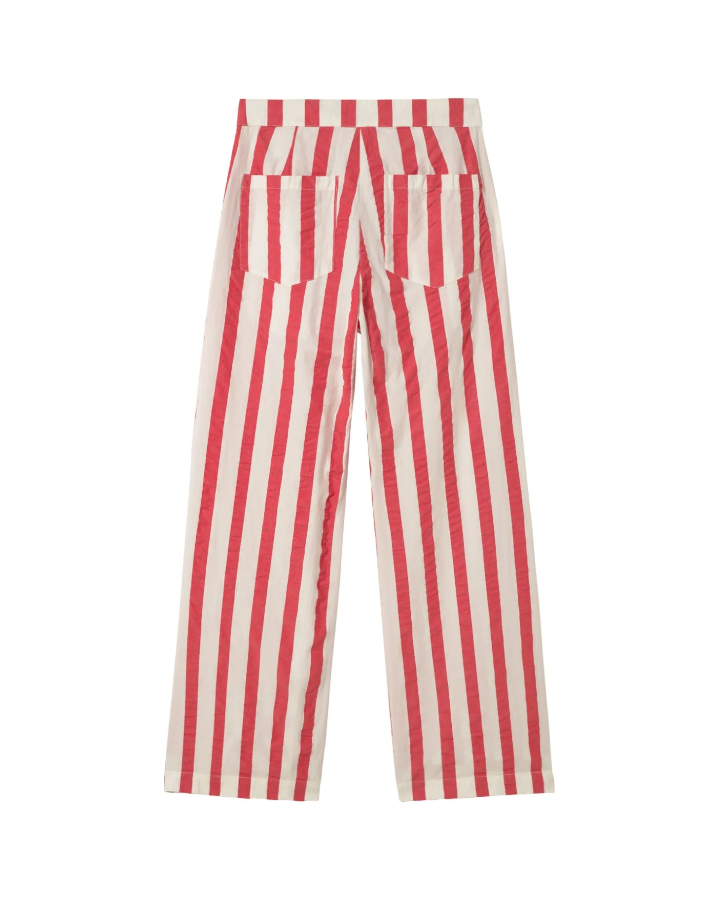 Pantalón wide leg seersucker rayas Manolita
