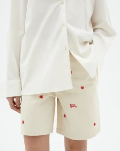 Shorts bordado a mano Luisa