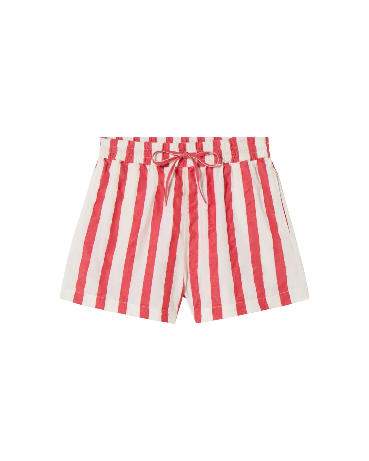 Shorts seersucker rayas Geranio