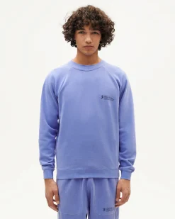 Sudadera unisex violeta tinte natural