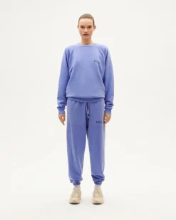 Sudadera unisex violeta tinte natural