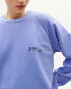 Sudadera unisex violeta tinte natural