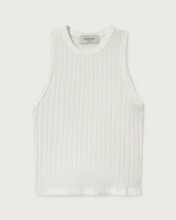 Tank top blanco Ecovero Turkana