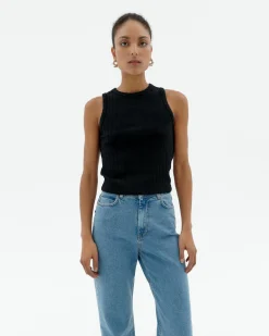 Tank top negro Ecovero Turkana
