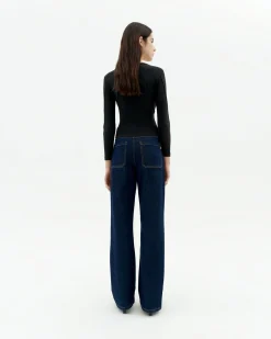 Top algodón modal negro Susan