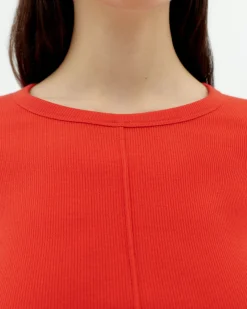 Top algodón modal rojo Susan