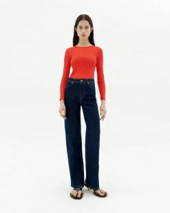 Top algodón modal rojo Susan