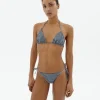 Top bikini ajustable cuadros vichy Calabria