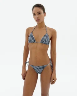 Top bikini ajustable cuadros vichy Calabria