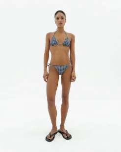 Top bikini ajustable cuadros vichy Calabria