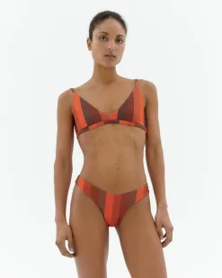 Top bikini rayas firesand Tropea