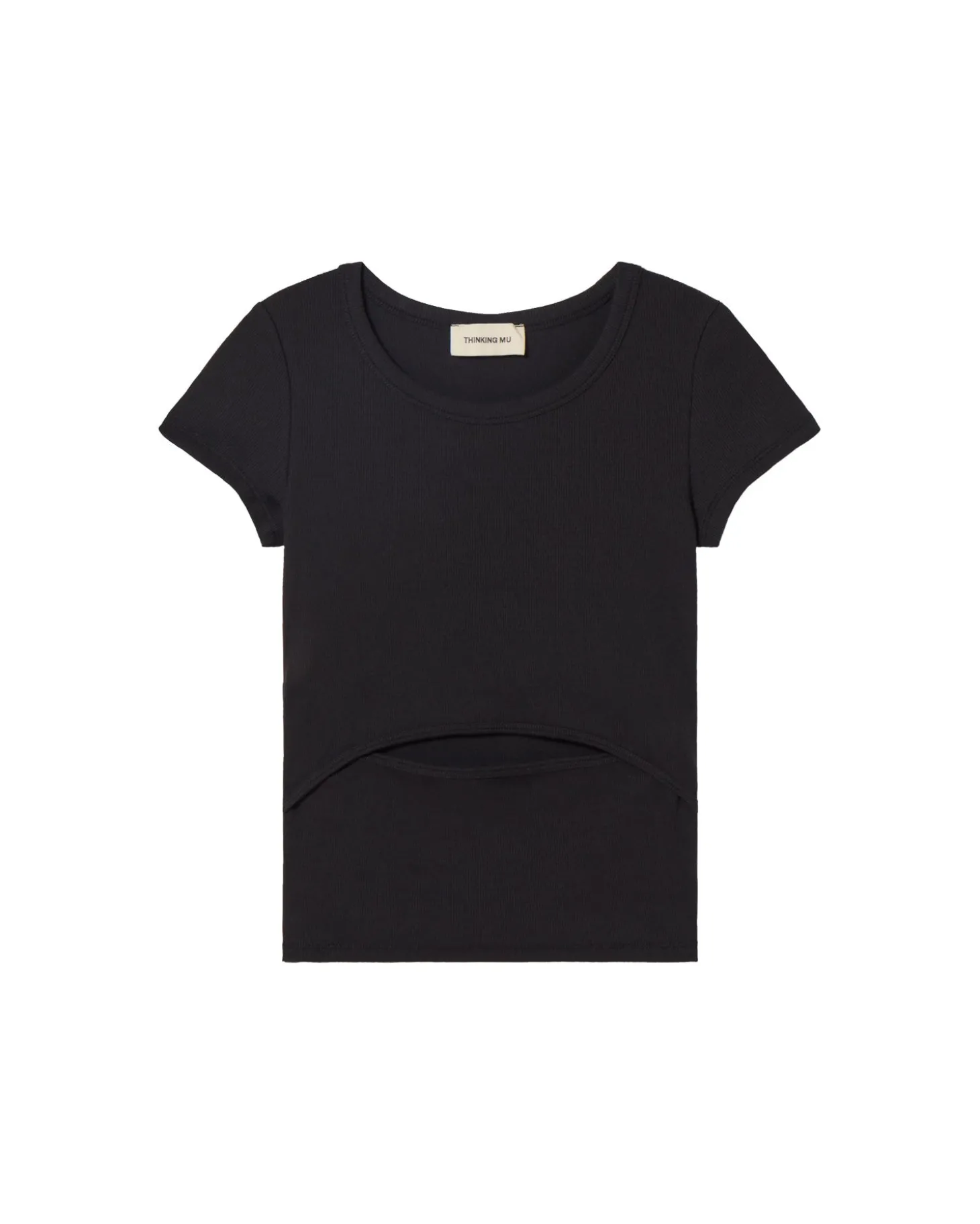 Top negro apertura Faye