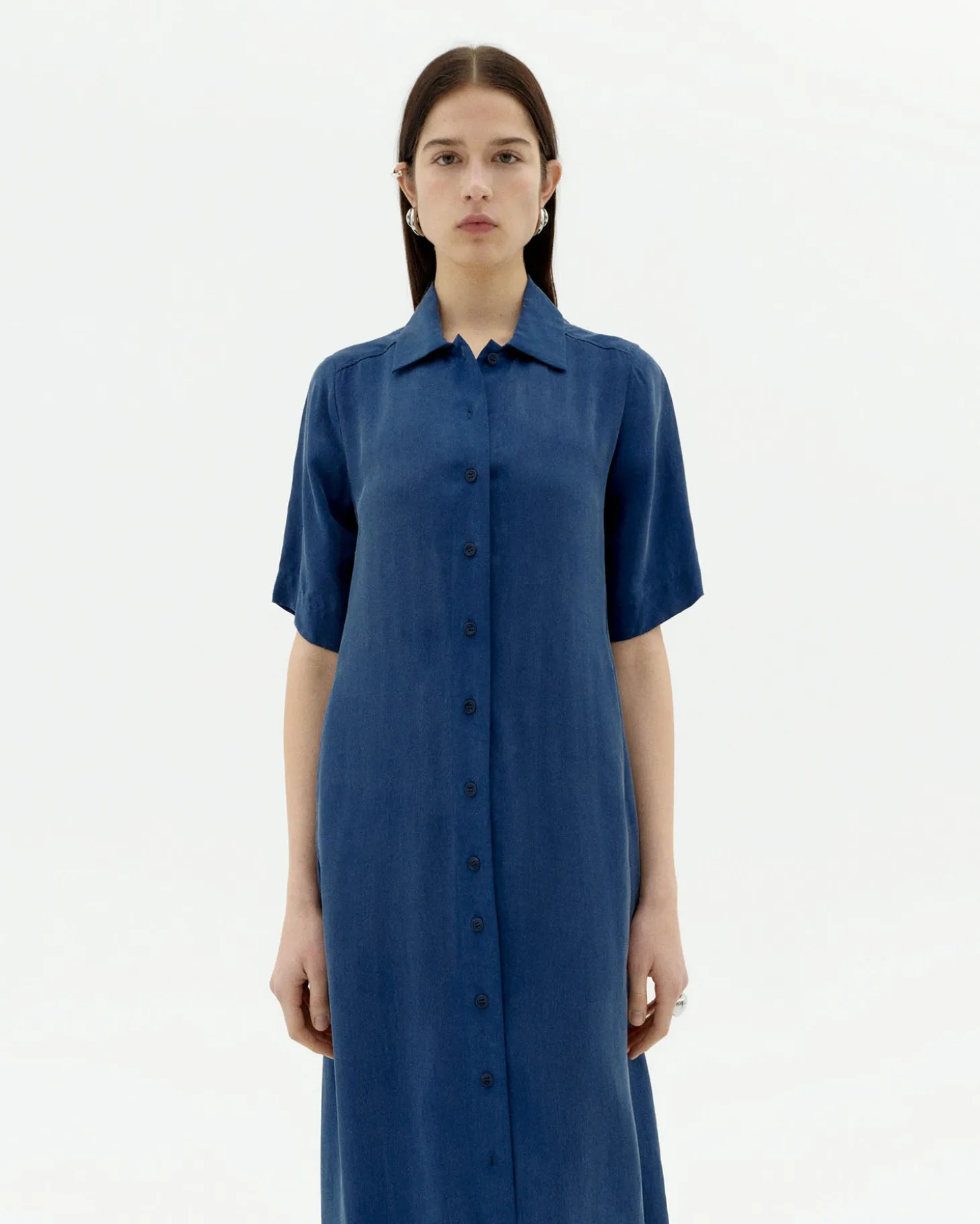 Vestido azul Cupro Gianna