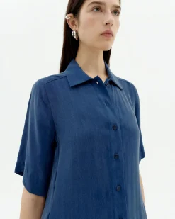 Vestido azul Cupro Gianna