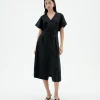 Vestido cintura ajustada negro Laura