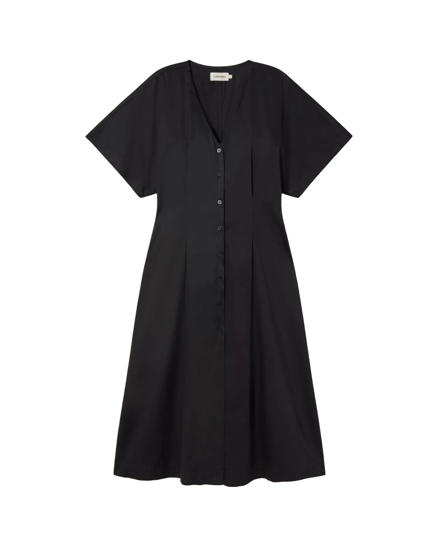 Vestido cintura ajustada negro Laura
