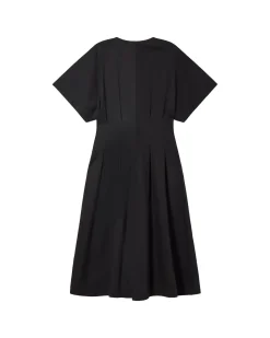 Vestido cintura ajustada negro Laura
