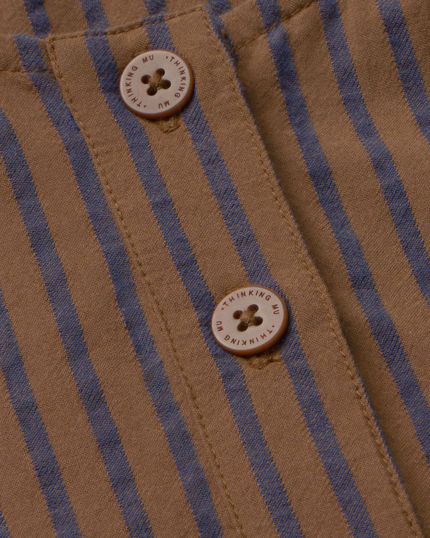 Vestido corto marrón rayas Maria