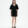Vestido corto negro escote V Kim