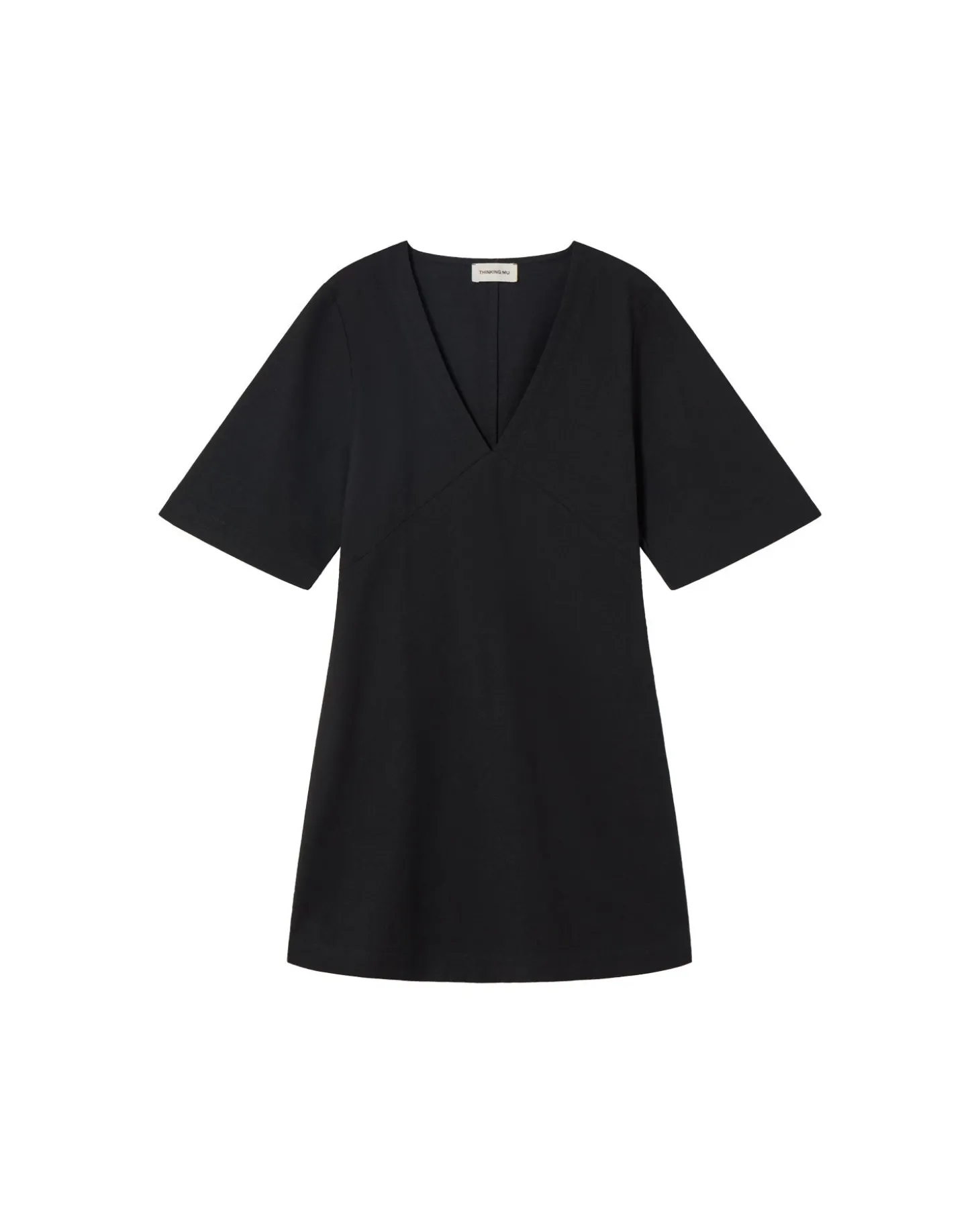 Vestido corto negro escote V Kim