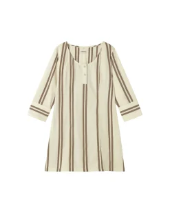 Vestido corto popelin rayas Maria
