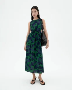 Vestido cut out Ecovero leaf Kin