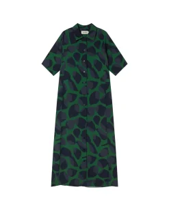 Vestido Ecovero leaf Gianna
